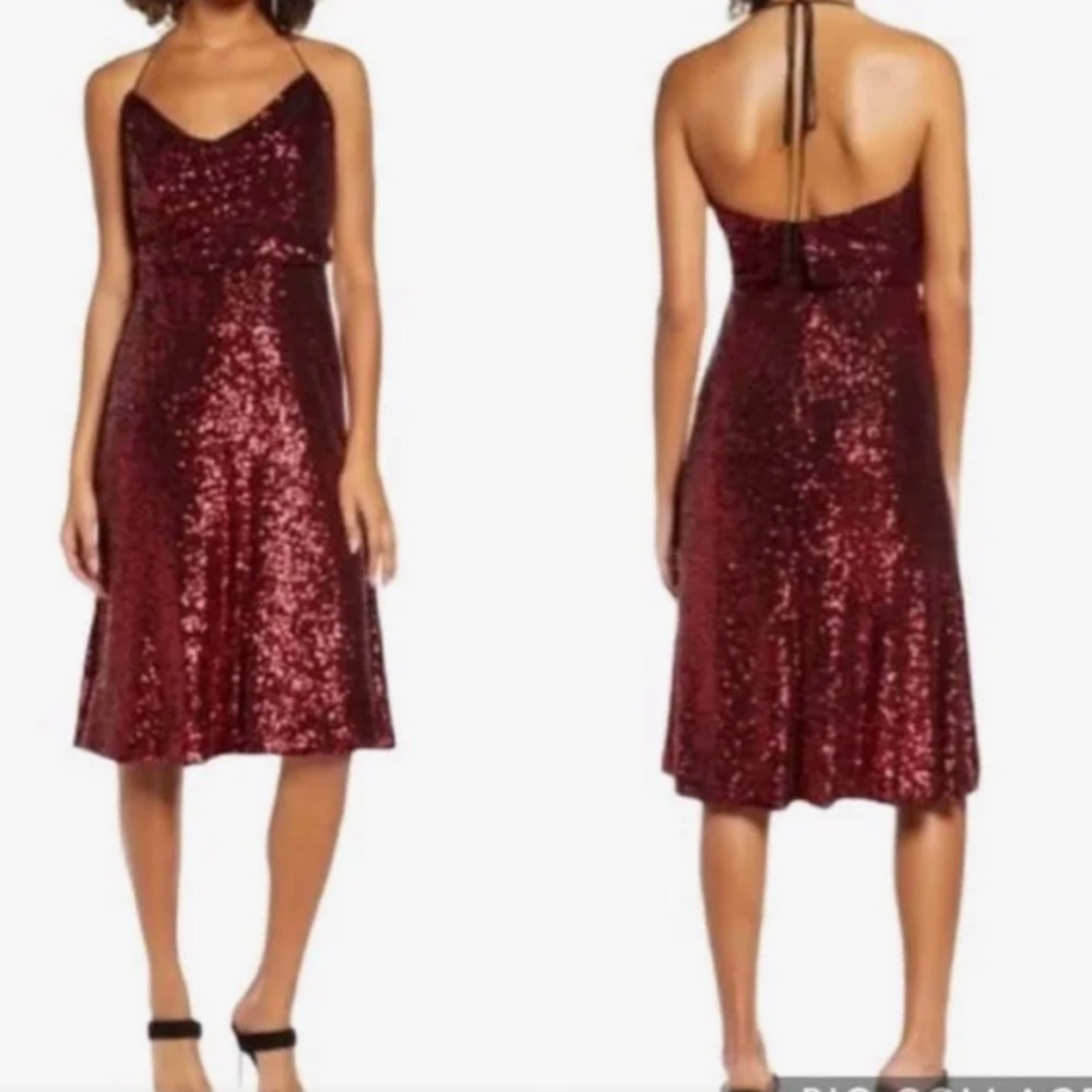 Dress the Population Zherra Ruby Red Dress